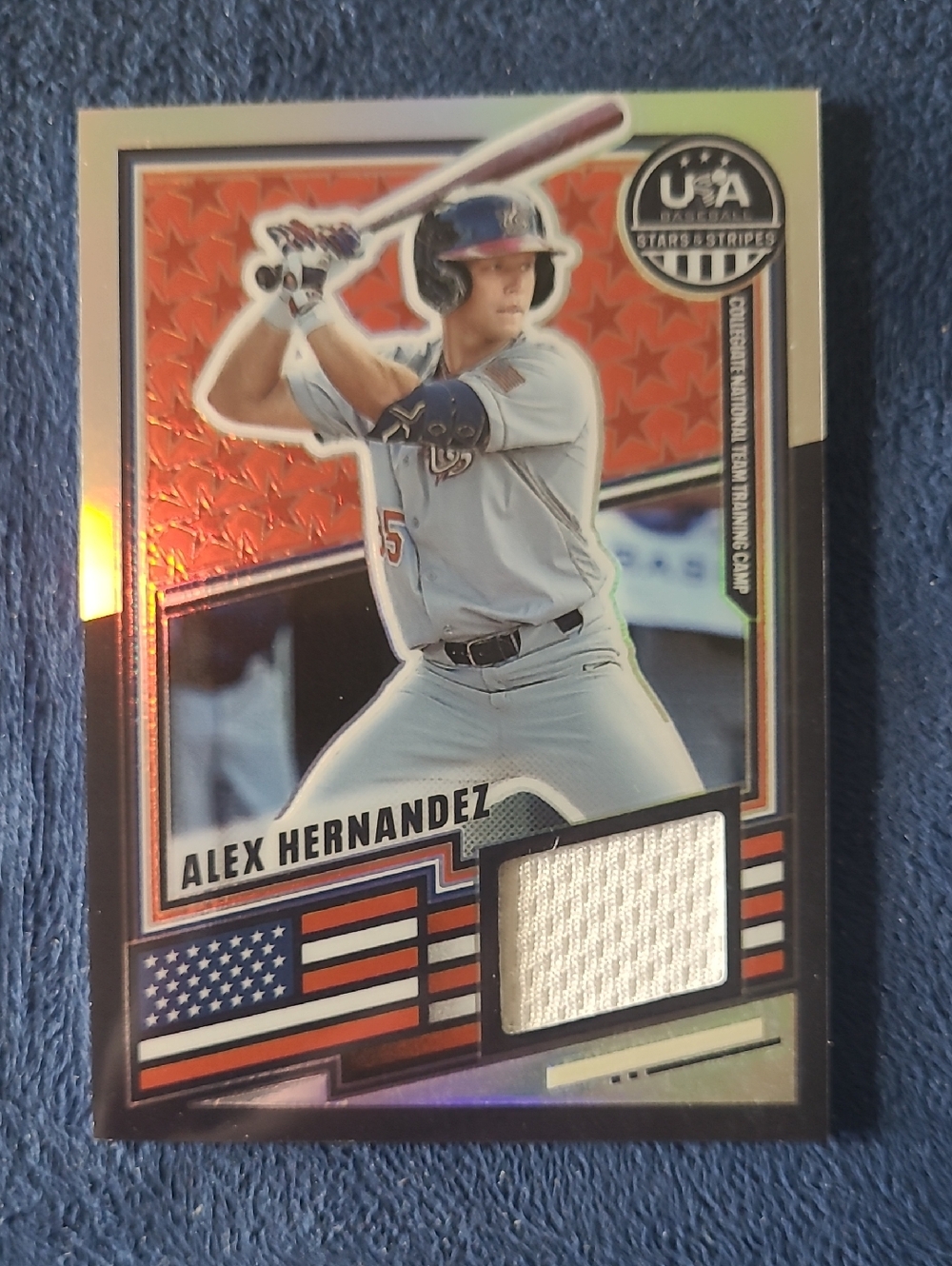 Panini Alex Hernandez Red Orange Blue USA Stars & Stripes Trading Card